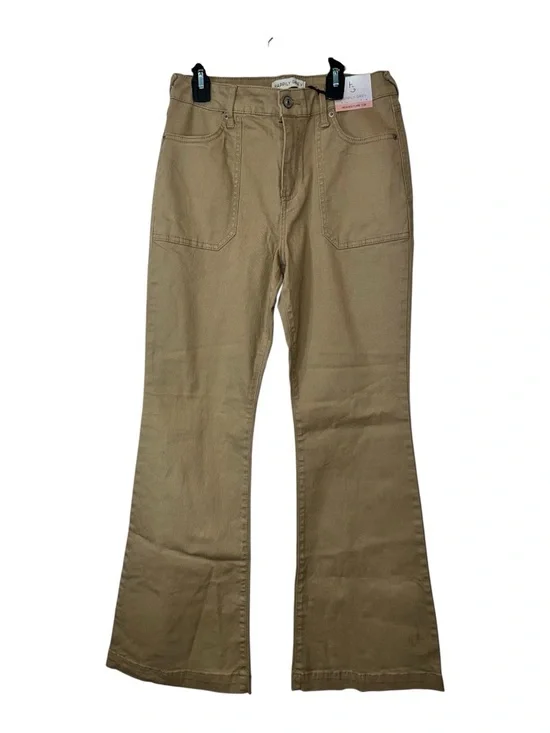 Happily Grey High Rise Flare Jeans Size 7/28 NWT Tan Stretch Denim - Picture 2 of 6